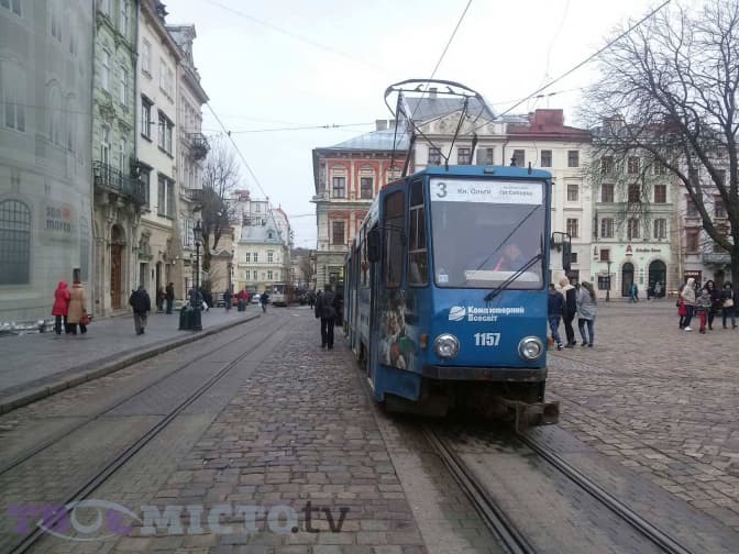 Трамваї Львова тимчасово не курсуватимуть через площу Ринок