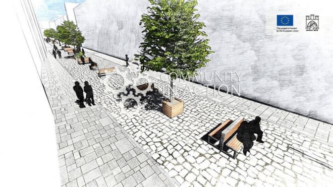 На вулиці Лесі Українки висадили клени і липи. Фото