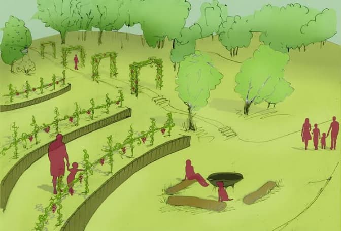 У Львові в парку «Знесіння» створять перший міський сад. Візуалізація