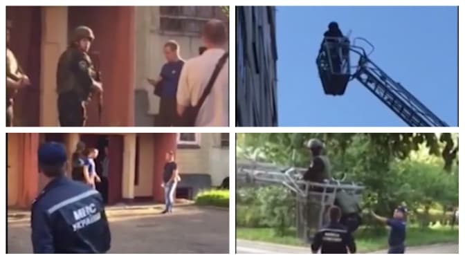 Як у Львові звільняли заручницю: відео