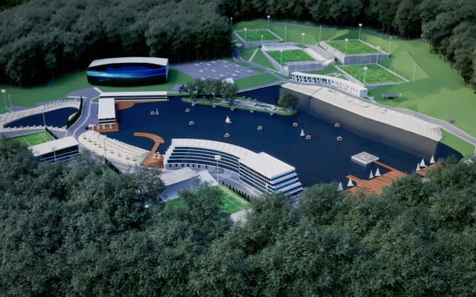 Чому у Винниках спустили озеро та що на нього чекає. Візуалізація