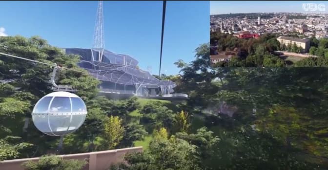 На Високий Замок планують прокласти канатну дорогу. Візуалізація