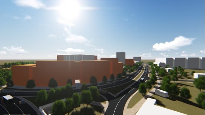 Поліклініка і спорткомплекс з басейном: як розбудують Рясне. Візуалізація