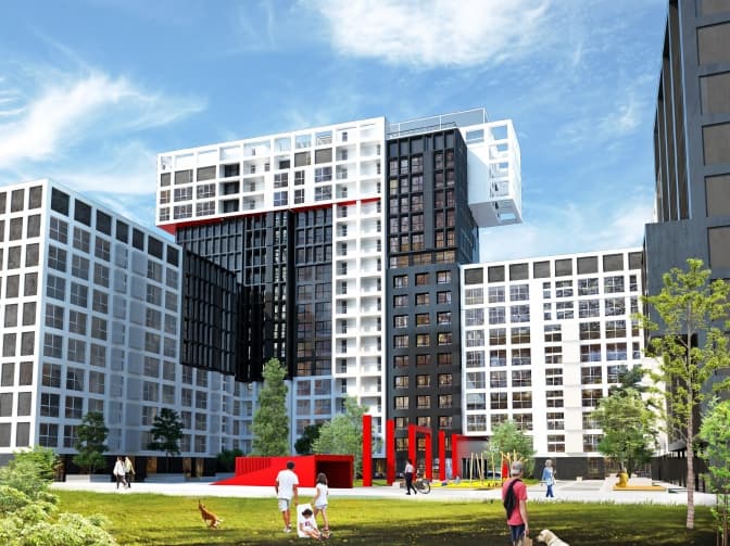 Спорт на даху, фонтан на подвір'ї. У Львові будують містечко вільних людей