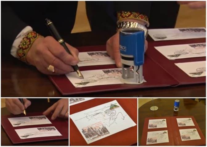 У Львові погасили марку, присвячену перемозі Січових Стрільців. Відео