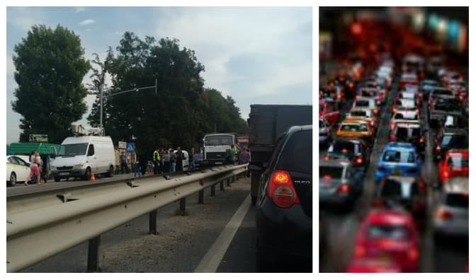Ситуація на дорогах Львова: затор на виїзді з міста