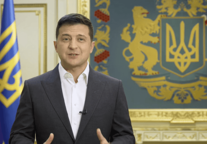 Скріншот із відео Президента

