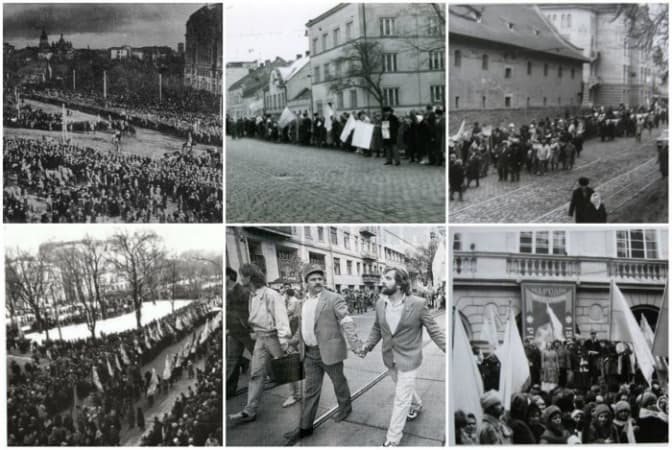 Перше масове святкування Дня Соборності у Львові . 7 фото