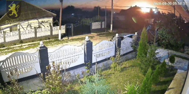 У Молдові вранці вибухнув російський безпілотник / скрин із відео