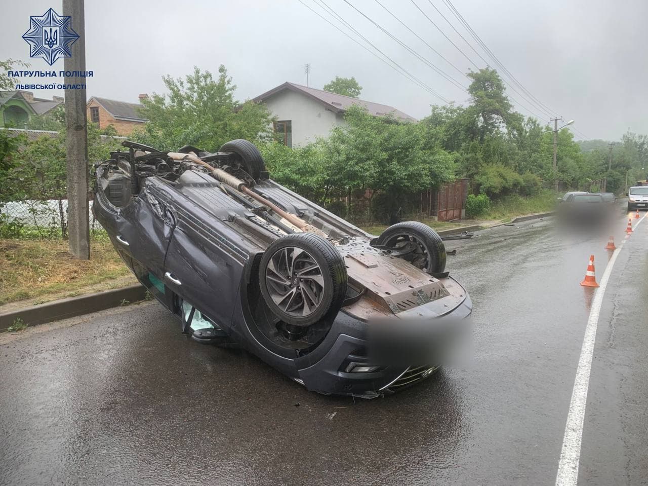 Аварія на Тракті Глинянському у Львові/Фото: патрульна поліція