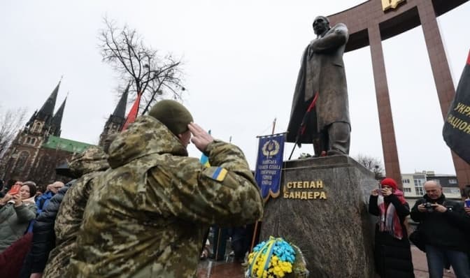 У Львові вшанували пам'ять Степана Бандери. Фото
