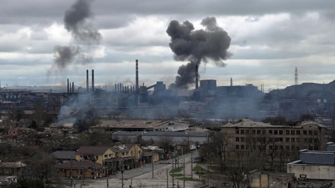 Завод "Азовсталь" під бомбардуваннями росіян/Фото: з відкритих джерел