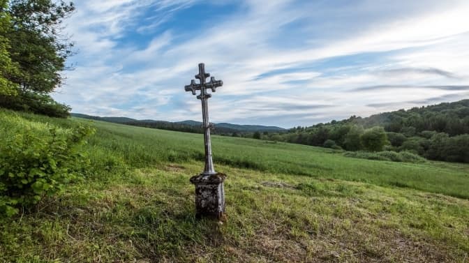 Перше і друге фото: Село Зубенсько, ґміна Команьча. Не існуюче село, місце, де колись була церква