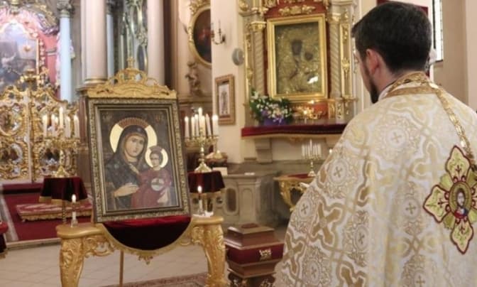 У соборі Святого Юра виставлять копію ікони Пресвятої Богородиці