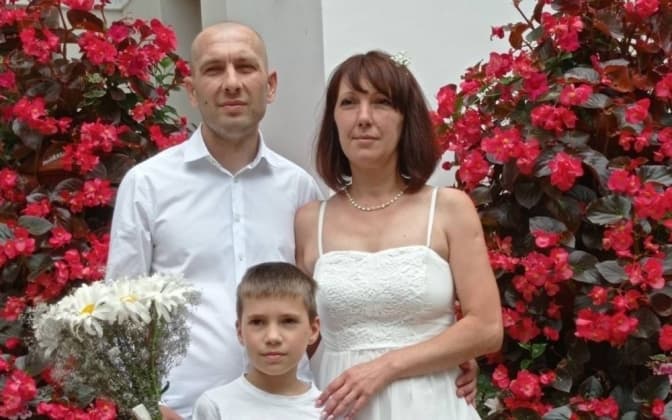 У львівському модульному містечку одружилася пара з Лисичанська. Фото
