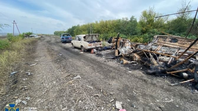 Фото ілюстративне: з обстрілу Харківщини 25 вересня, СБУ