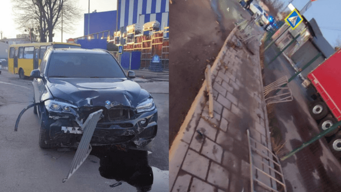 П'яний водій зніс огорожу у Львові