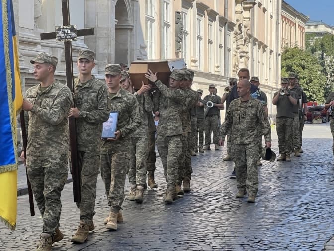 У Львові попрощалися з першим військовим, який загинув у Курській області