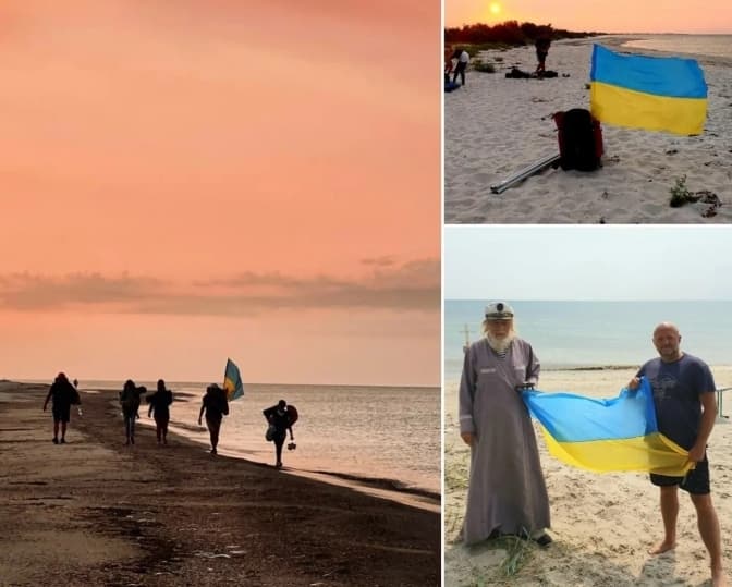 Львівський лікар встановив український прапор за 30 км від Криму