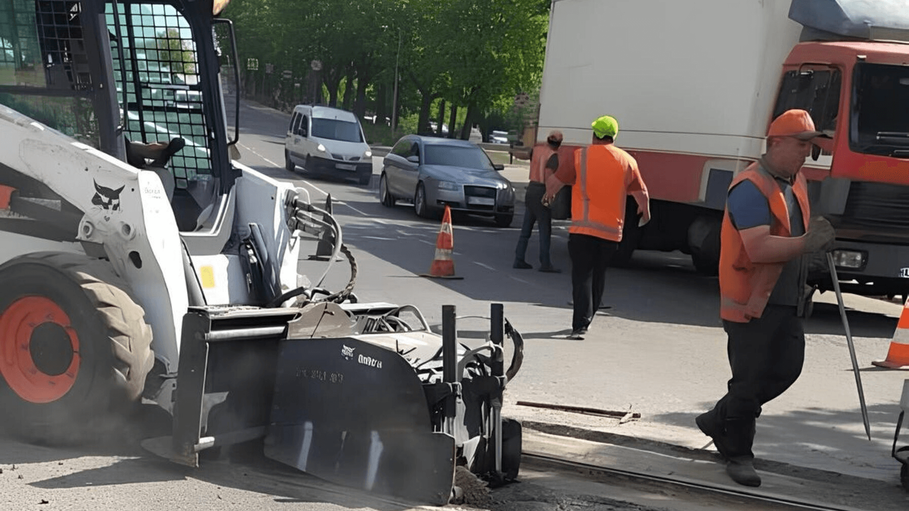 Ремонт на вул. Левандівській / Фото: ЛМР