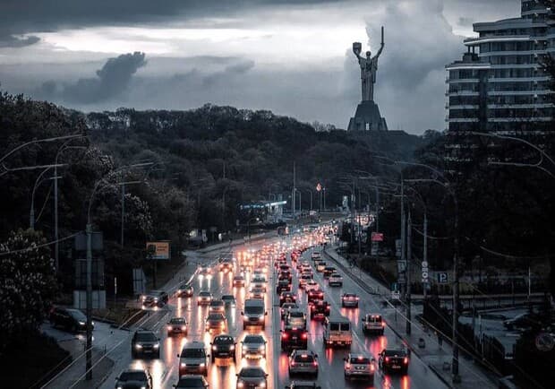 Київ під час блекауту / Фото: Віталій Рубцов