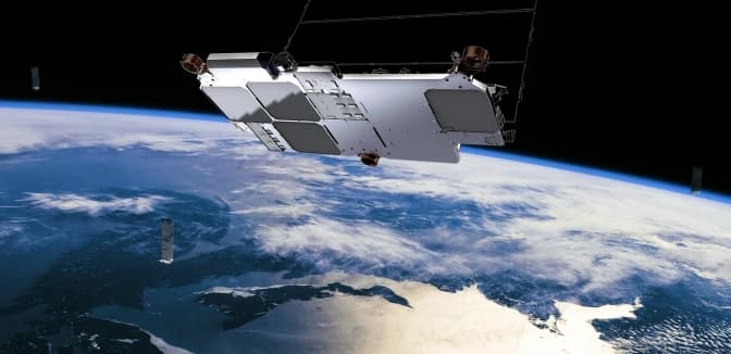 Супутники Starlink на орбіті (ілюстрація — Teslarati.com)