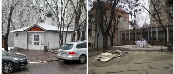 У Львові демонтували ще чотири МАФи. Фото