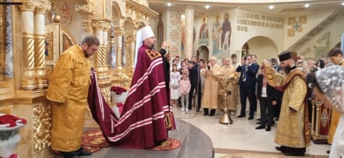 Митрополит Епіфаній освятив іконостас Свято-Вознесенського храму у Львові. Фото