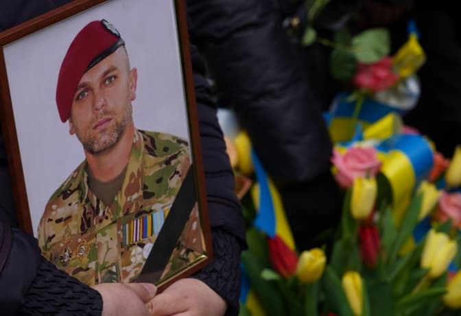 На Львівщині попрощалися з поліцейським, який загинув у бою з російськими окупантами