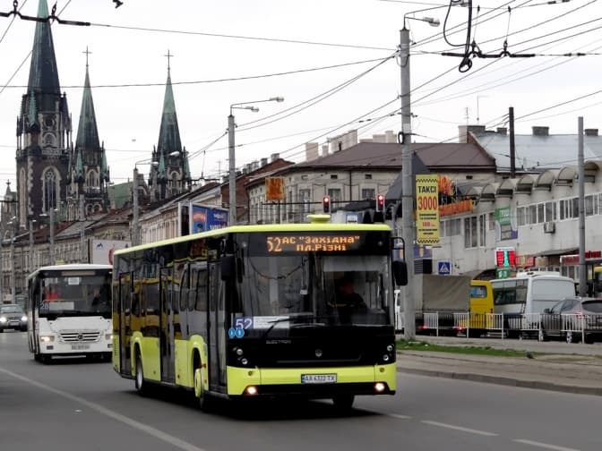 У Львові змінили маршрут курсування автобусів №5А і №52