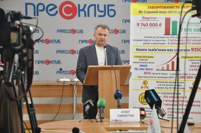Упродовж 2015-2019 років Львів наростив свої борги у вісім разів, – Синютка