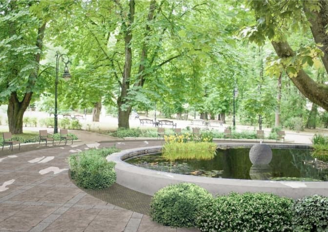 Як може змінитися парк Франка у центрі Львова після реконструкції. Візуалізація