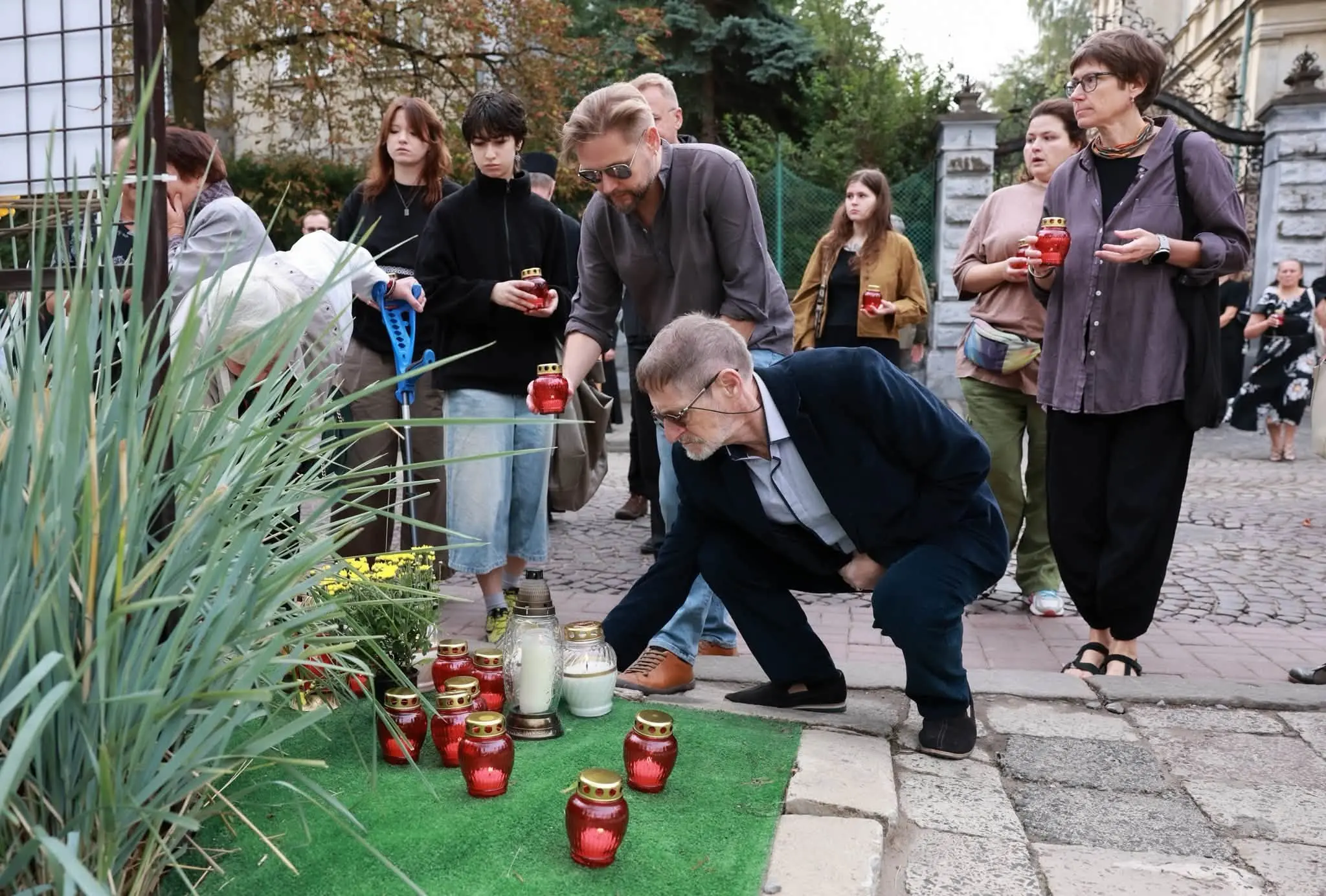 У Львові вшанували пам'ять жертв атаки 4 вересня 2024 року / фото: Тетяна Штифурко/ЛМР