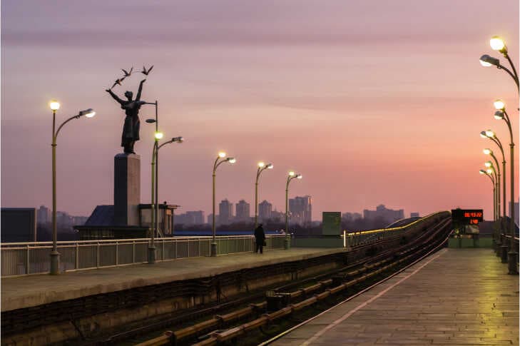 Станція метро "Дніпро". Фото: відкриті джерела