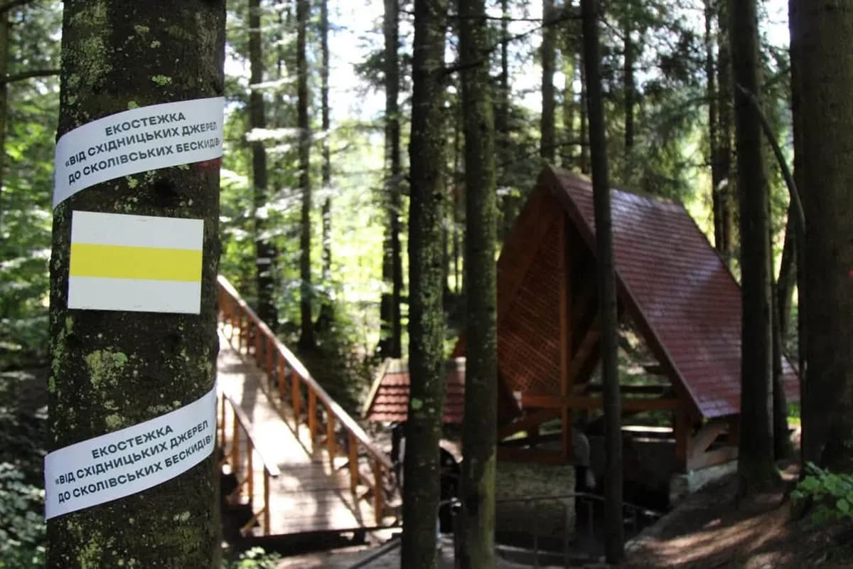 "Від Східницьких джерел до Сколівських Бескидів": на Львівщині відкрили нову екологічну стежку