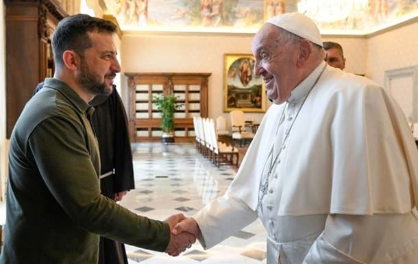 Фото: Getty Images/ Володимир Зеленський і Папа Франциск востаннє зустрілися 11 жовтня 2024 року