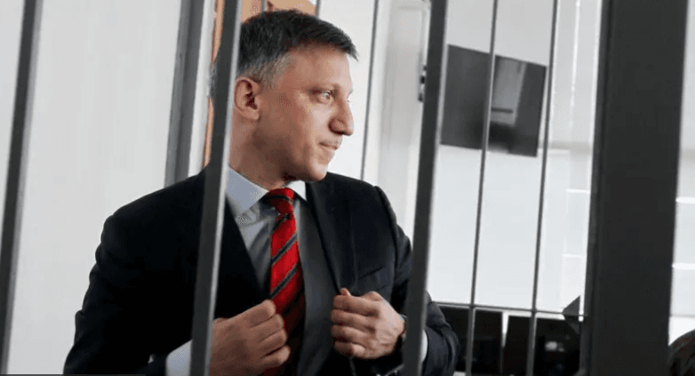Андрій Слюсарчук на лаві підсудних у 2014 році / УНІАН