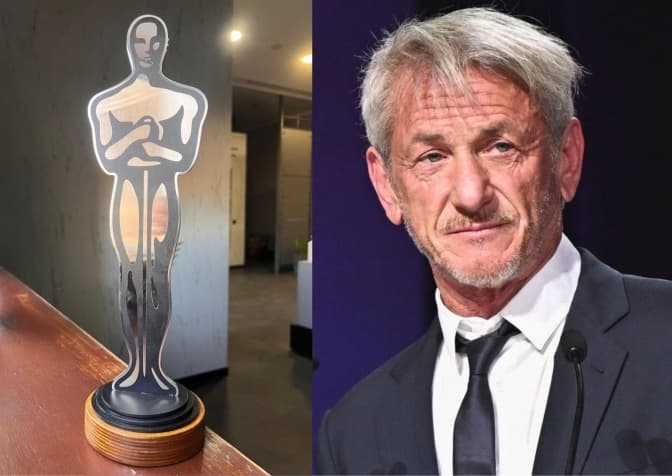 Залізний замість золотого: Шон Пенн отримав незвичайний «Оскар» в Україні