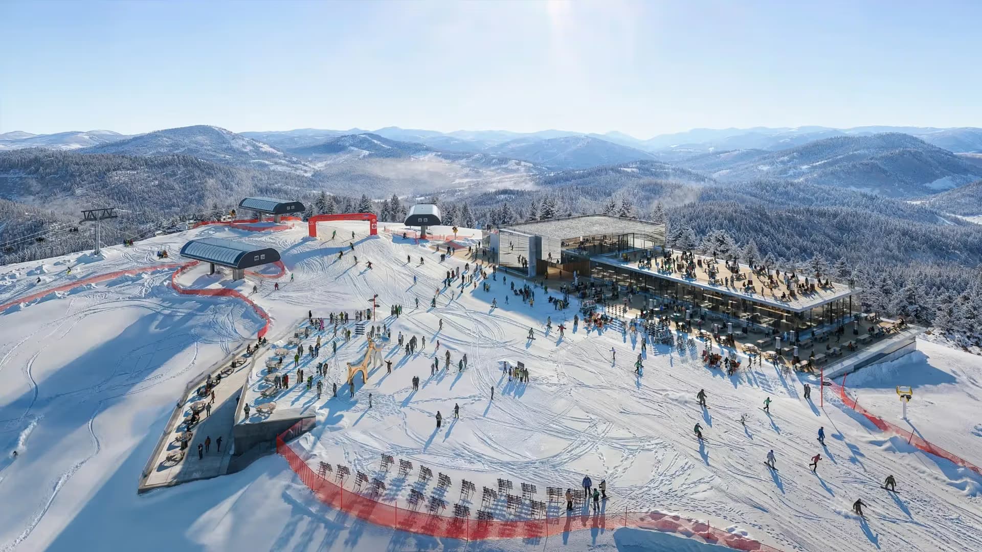 На будівництві GORO одночасно реалізовують понад 100 проєктів / Фото: GORO Mountain Resort