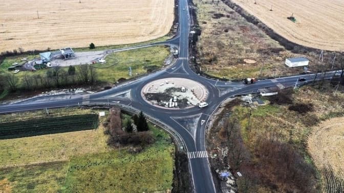 Поблизу Городка на Львівщині збудували нову транспортну розв'язку. Фото
