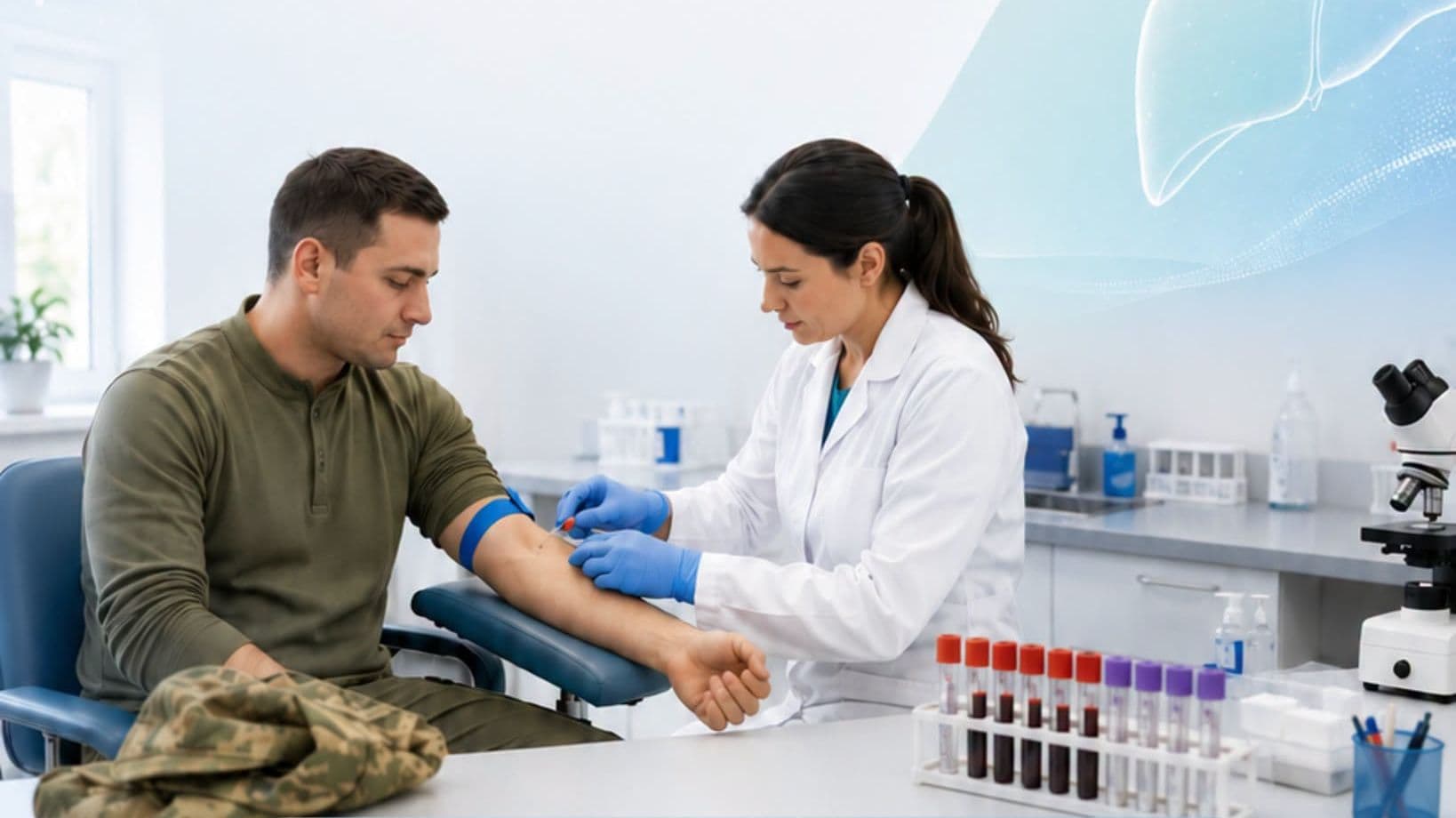 У Львові запускають безкоштовне тестування на гепатит B для військовослужбовців / фото Центру