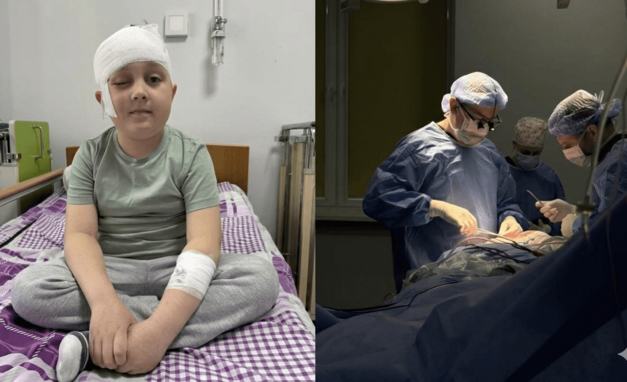У Львові медики успішно видалили складну пухлину 8-річному хлопчику / фото лікарні