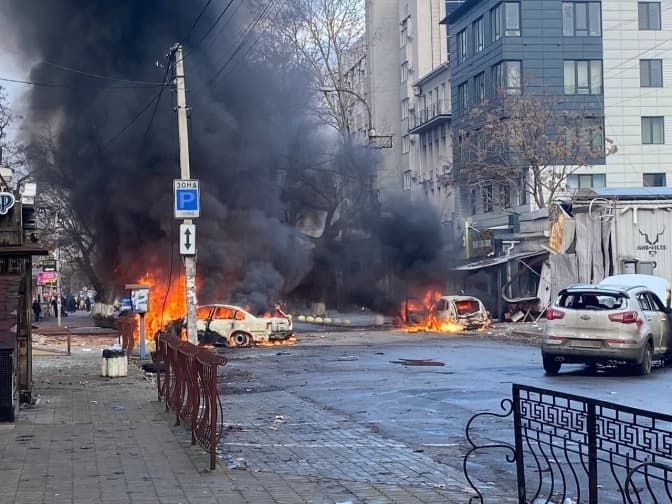 Росіяни в переддень Різдва обстріляли центр Херсона, десять загиблих