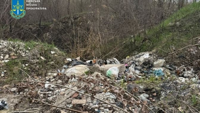 Прокуратура вимагає через суд ліквідувати велике стихійне сміттєзвалище на Троєщині