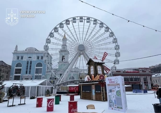Колесо огляду у Києві. Двоє посадовців отримали підозри через ігнорування відсутності дозволу