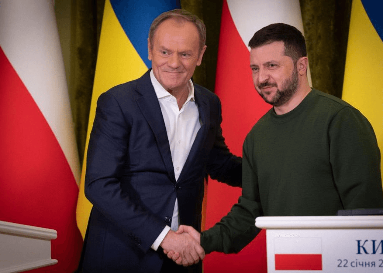 Дональд Туск закликав Зеленського і Навроцького не сваритися через минуле / Фото: Getty Images
