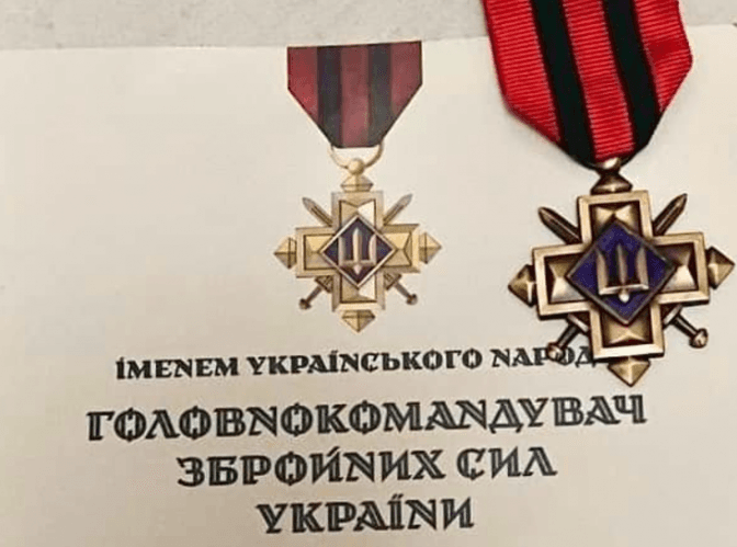 Воїна зі Львівщини нагородили відзнакою Головнокомандувача ЗСУ