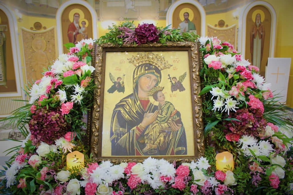 Ікона Матері Божої Неустанної Помочі з храму святої Анни у Львові / Фото: Фейсбук-сторінка церкви св. Анни