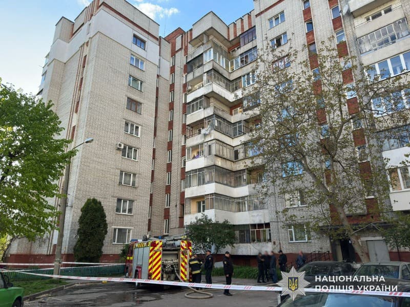 Будинок на вул. Липи, 39, де стався вибух / фото: Національна поліція
