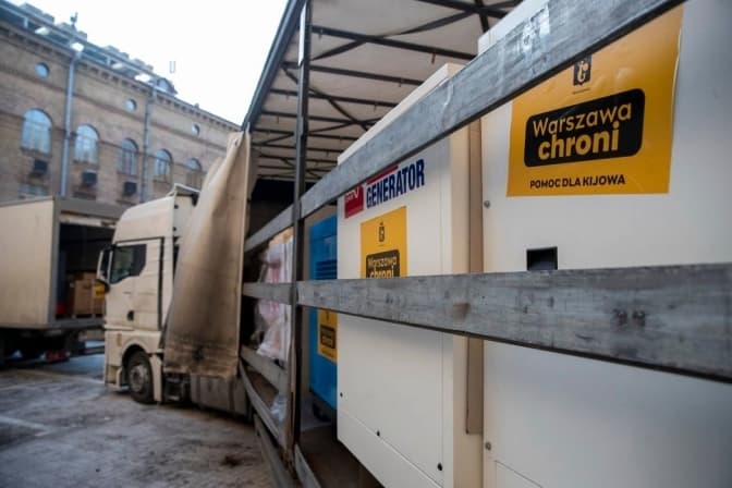 Київ отримав ще 31 генератор від громади Варшави